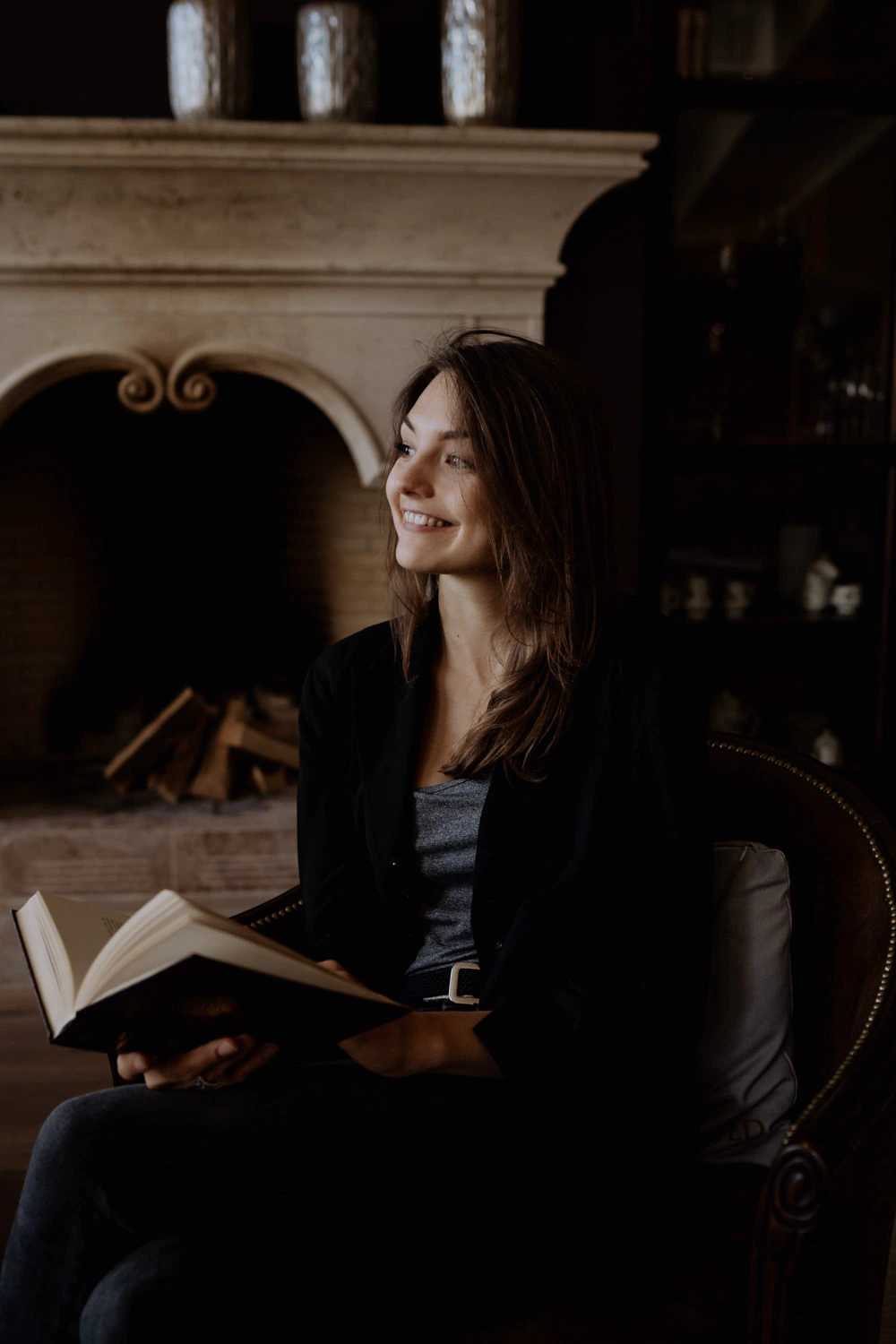 Natürliches Portrait einer Autorin für Buchcover